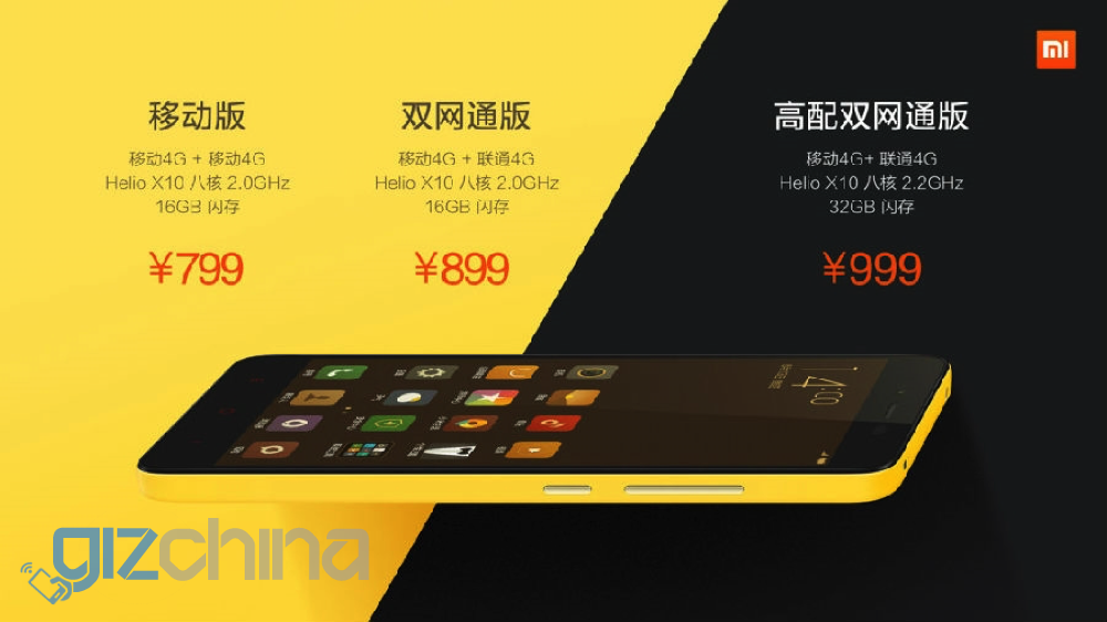 Xiaomi Redmi Note 2 launched with Helio X10 chip and PDAF staring at $125