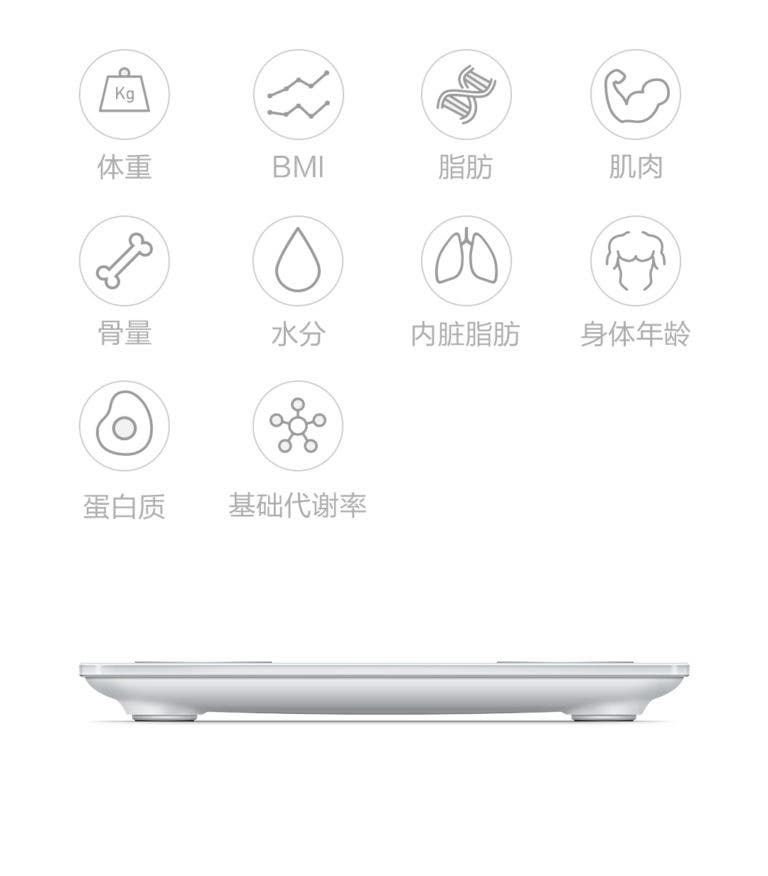 Xiaomi Yunmao Good Light Mini 2 Smart Body Scale unveiled, costs 89 Yuan ($13)