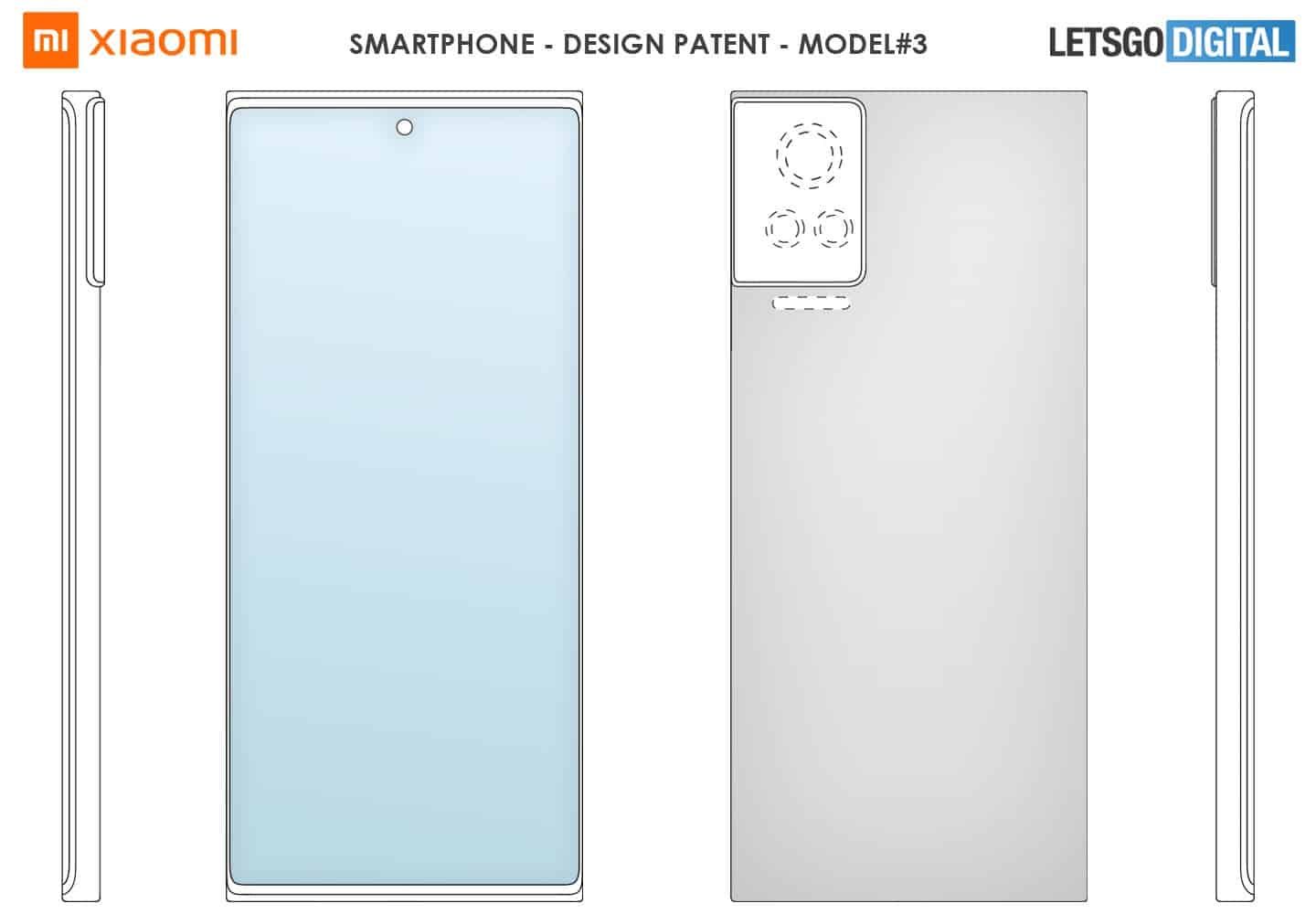 Xiaomi patented a smartphone with a huge camera system