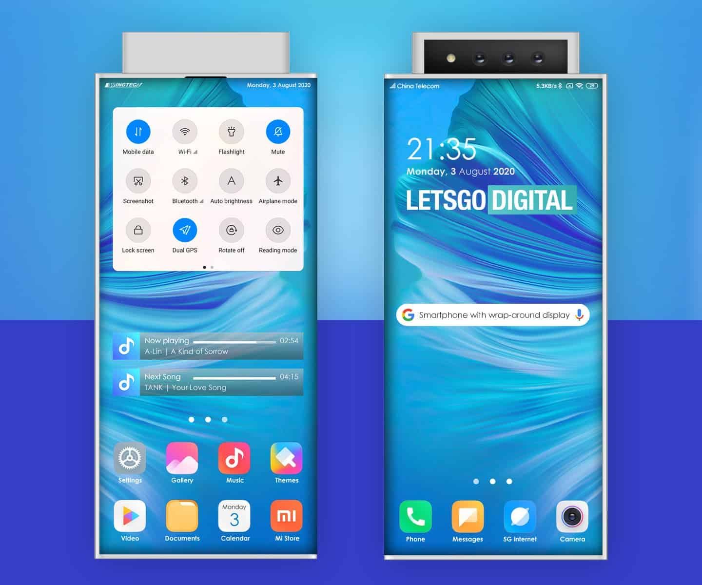 Xiaomi patent a smartphone with a triple pop up selfie camera