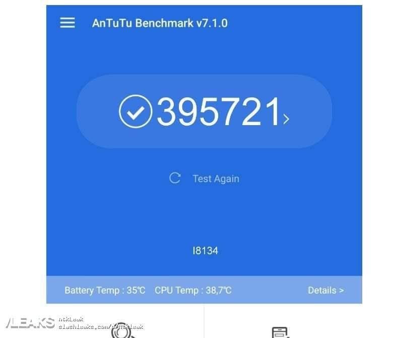 Sony Xperia XZ4 Hit 395,721 points on AnTuTu