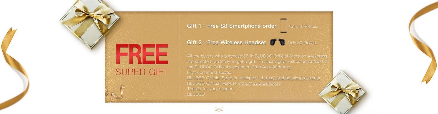BLUBOO S8 Presales Kick off with 50% Discount and Giveaways