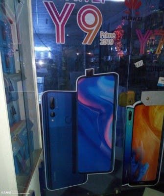 Alleged Huawei Y9 Prime 2019 leaked image reveal a pop-up selfie camera design