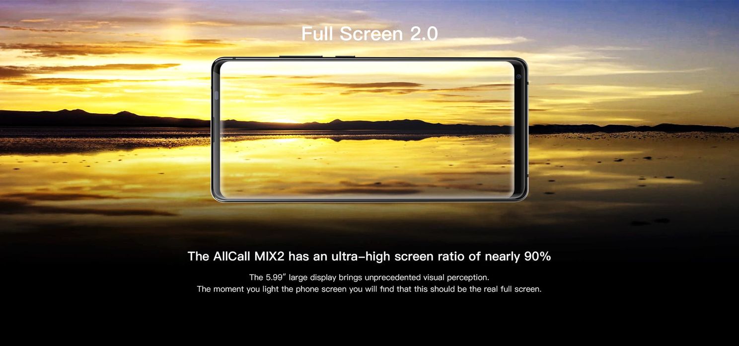 AllCall Mix2 Coming with a Full Screen 2.0 Design