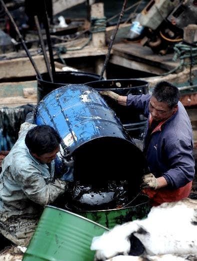 Dalian Oil Spill Clean Up