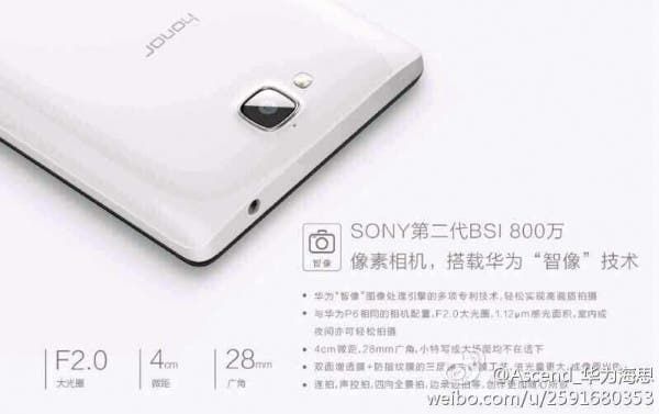 Huawei Honor 3C details appear in official looking images, a little different than reported