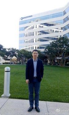 William Lu at the Qualcomm headquarters