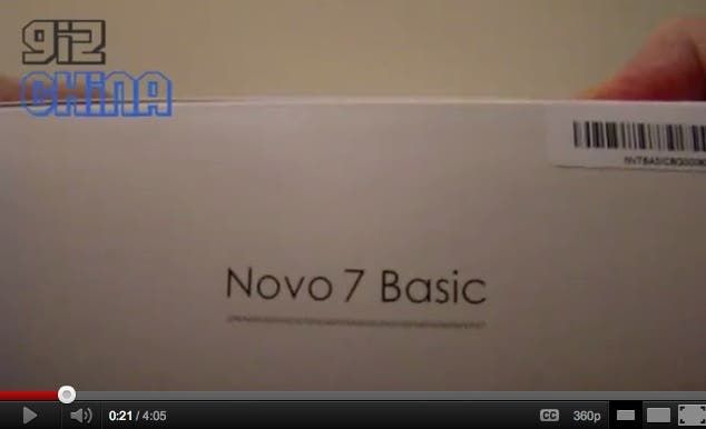 Ainol Novo 7 Ice-cream Sandwich Tablet Unboxing Video