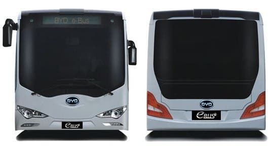 BYD electric buses heading for LAX