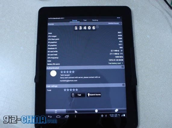 This 9.7 quad-core Chinese tablet scores a whopping 13187 Antutu Benchmark!