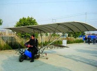 Retired Nanjing Worker Builds His Own Plane From 125cc Motorbike