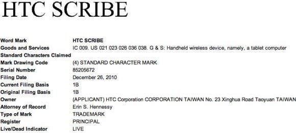 HTC Dual Screen Scribe Tablet On The Way