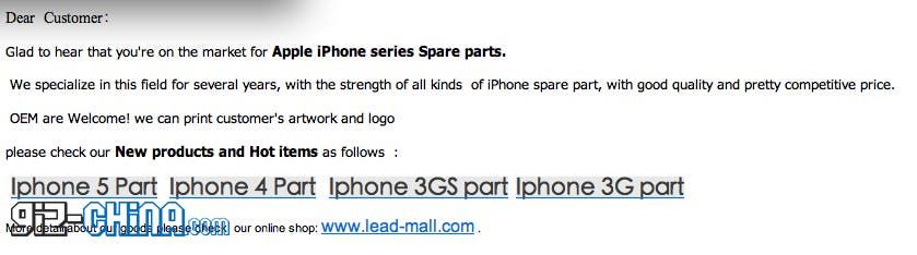 iPhone 5's Rear Camera Costs Just $9!