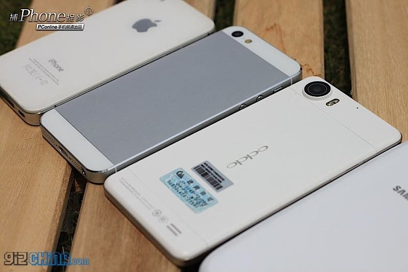 iPhone 5 size vs Galaxy S3 vs Oppo Finder 3 vs iPhone 4S