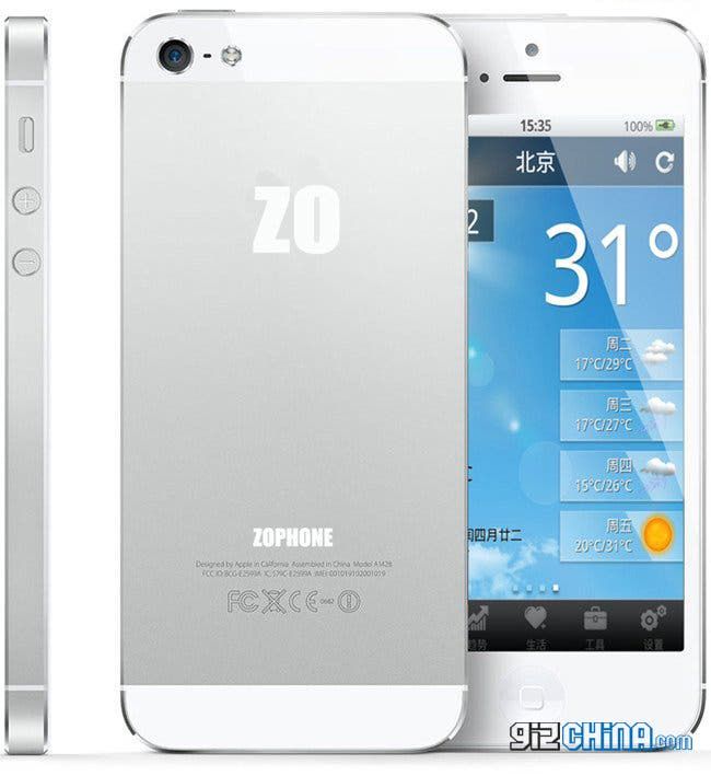 ZoPhone iPhone 5 Clone boasts dual-core CPU and Google Maps!