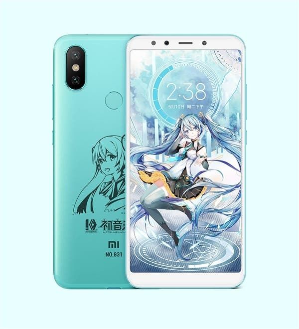 Xiaomi Mi 6X Hatsune Miku Special Edition Released For 2,099 Yuan ($319)