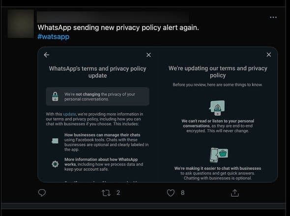 WhatsApp Sends Reminder: Accept new terms or get blocked from messaging