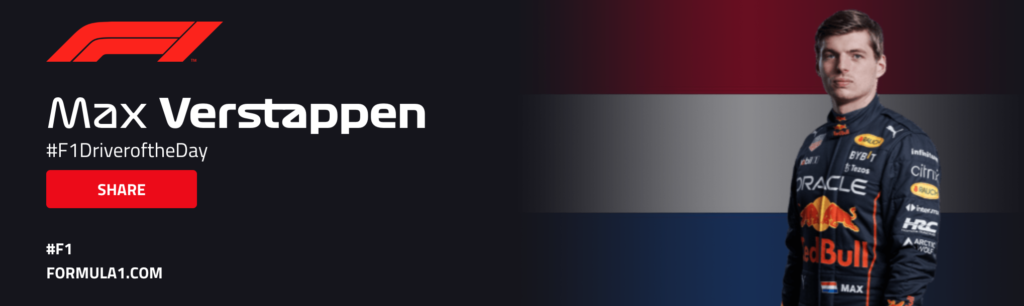 Max Verstappen verkozen tot Driver of the Day in België
