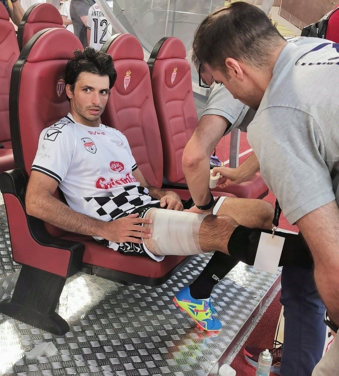 De 'blessure' van Carlos Sainz