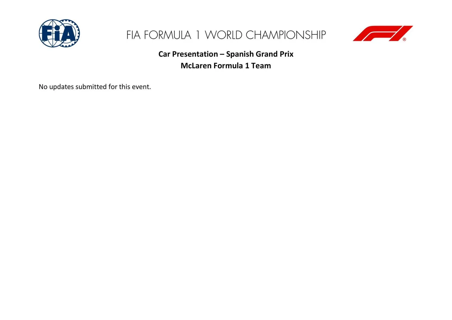 Het FIA-document over de 'updates' van McLaren in Spanje