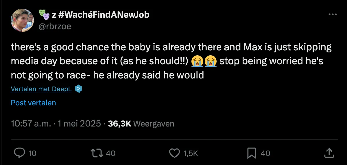 Het internet reageert op afwezigheid Max Verstappen in Miami