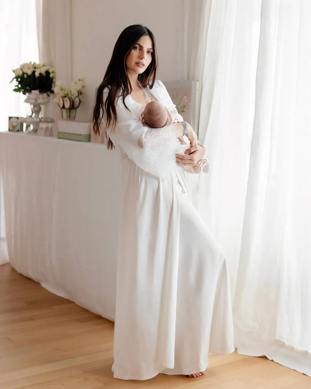 Kelly Piquet met dochtertje Lily