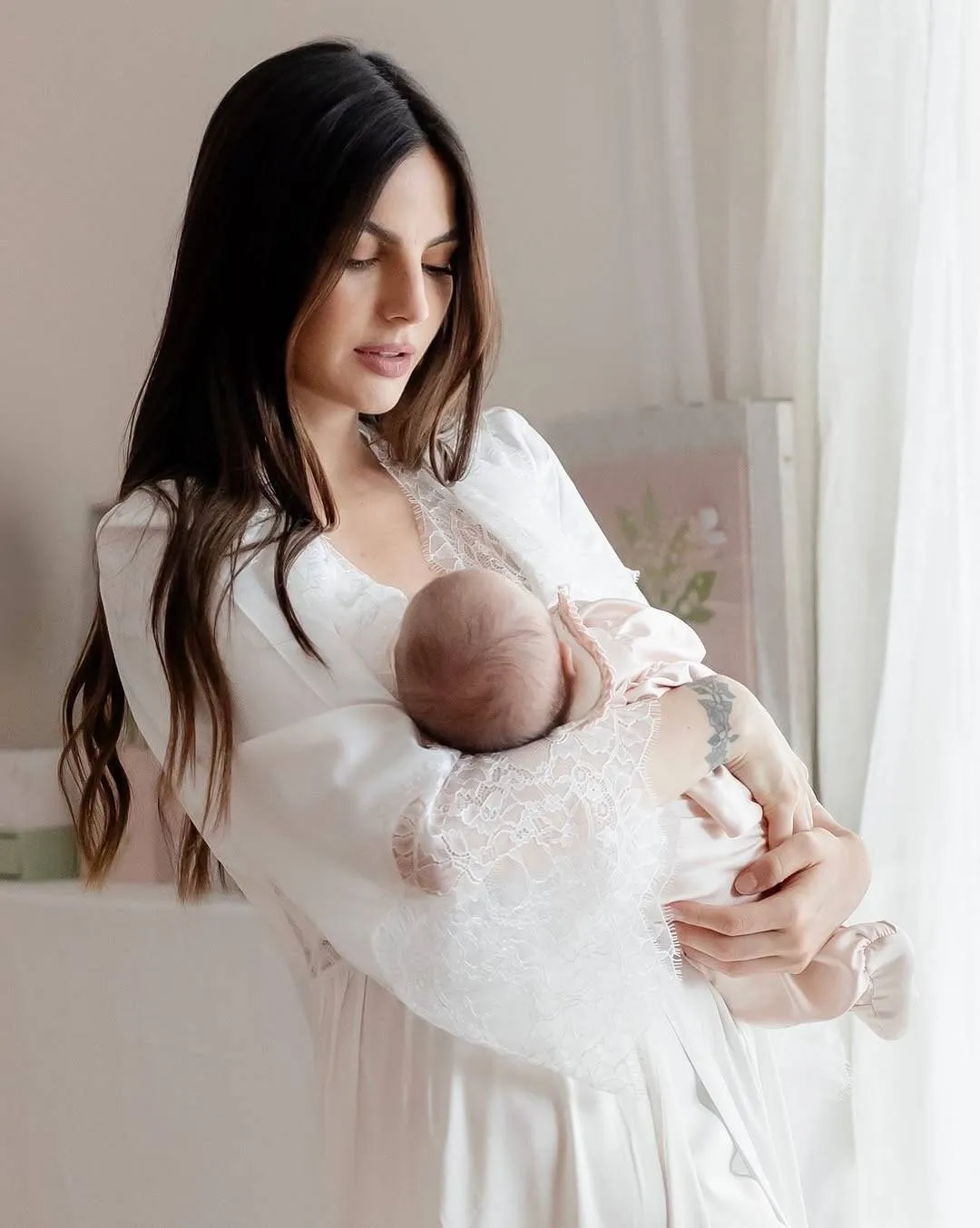 Kelly Piquet met dochtertje Lily