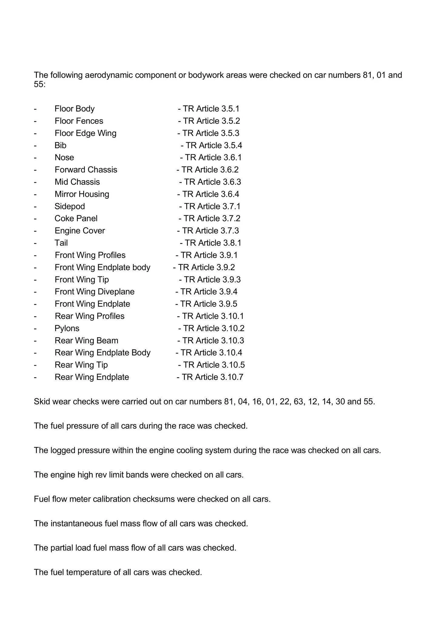 Onderzoek van de FIA na GP Qatar