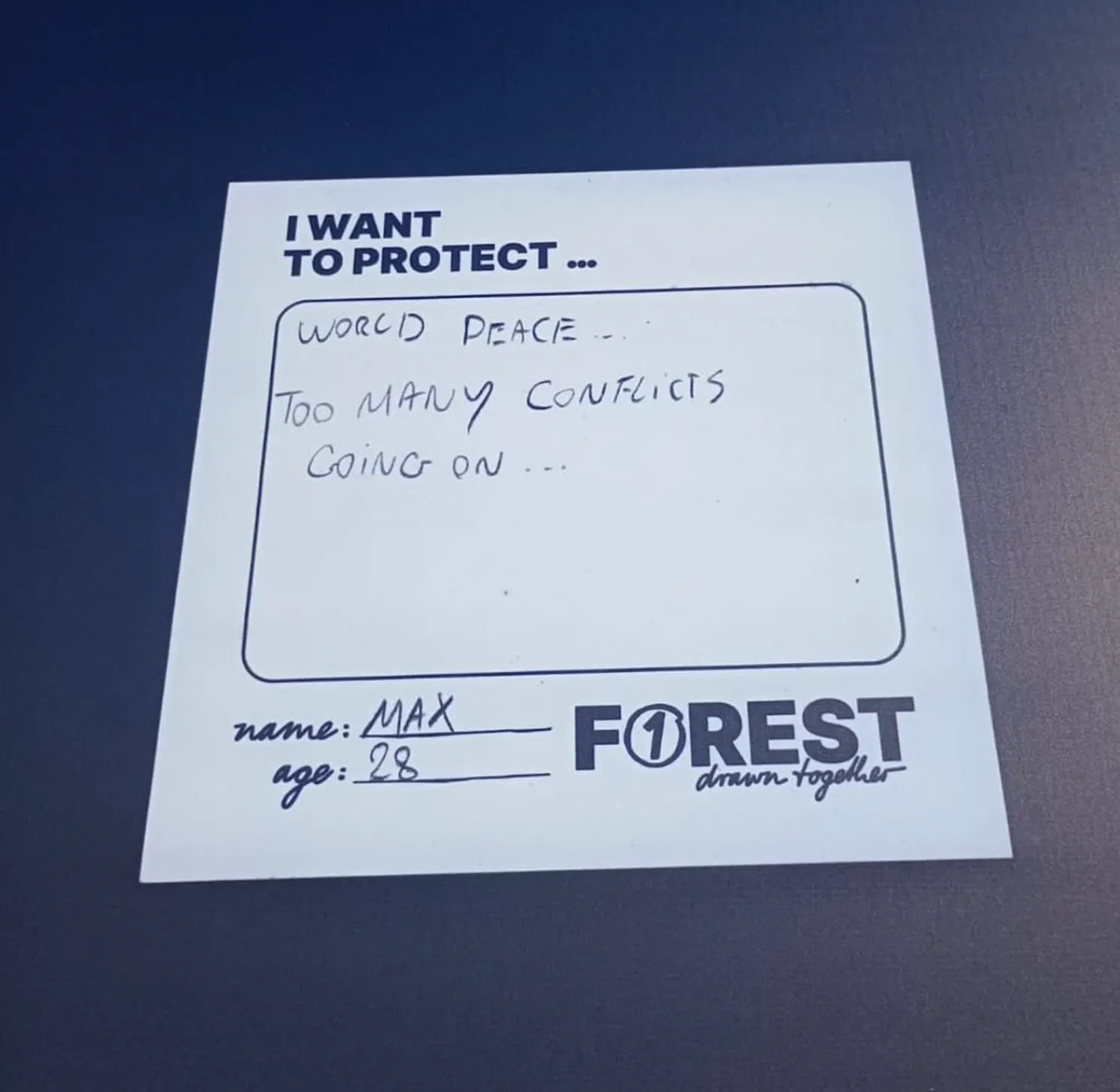 Het politieke statement van Max Verstappen op zijn tekening voor Sebastian Vettel