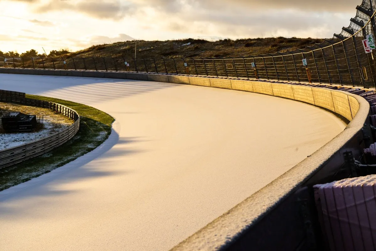 Circuit Zandvoort sneeuw