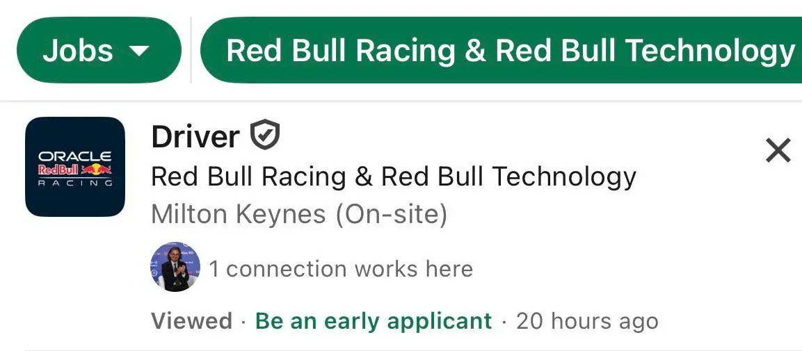 Red Bull zoekt een nieuwe coureur via LinkedIn
