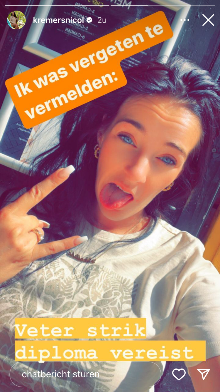 Nicol Kremers dist ex Peter Gillis keihard in nieuwe foto