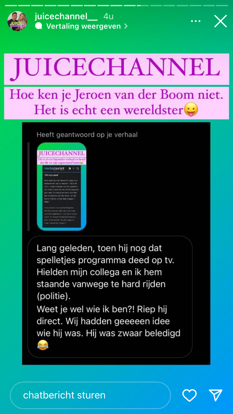 Vrouw Jeroen van der Boom heeft kapsones: 'Weet je wel wie ik ben?'