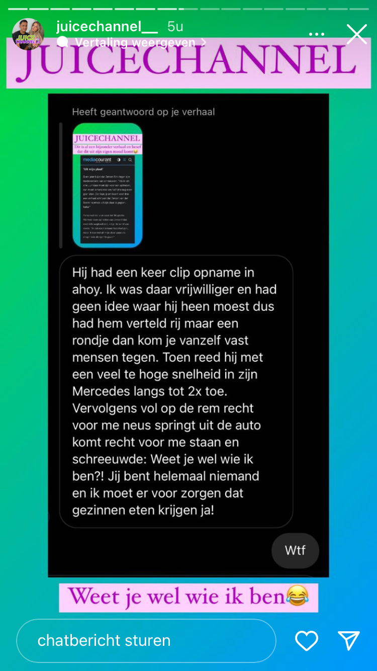 Vrouw Jeroen van der Boom heeft kapsones: 'Weet je wel wie ik ben?'