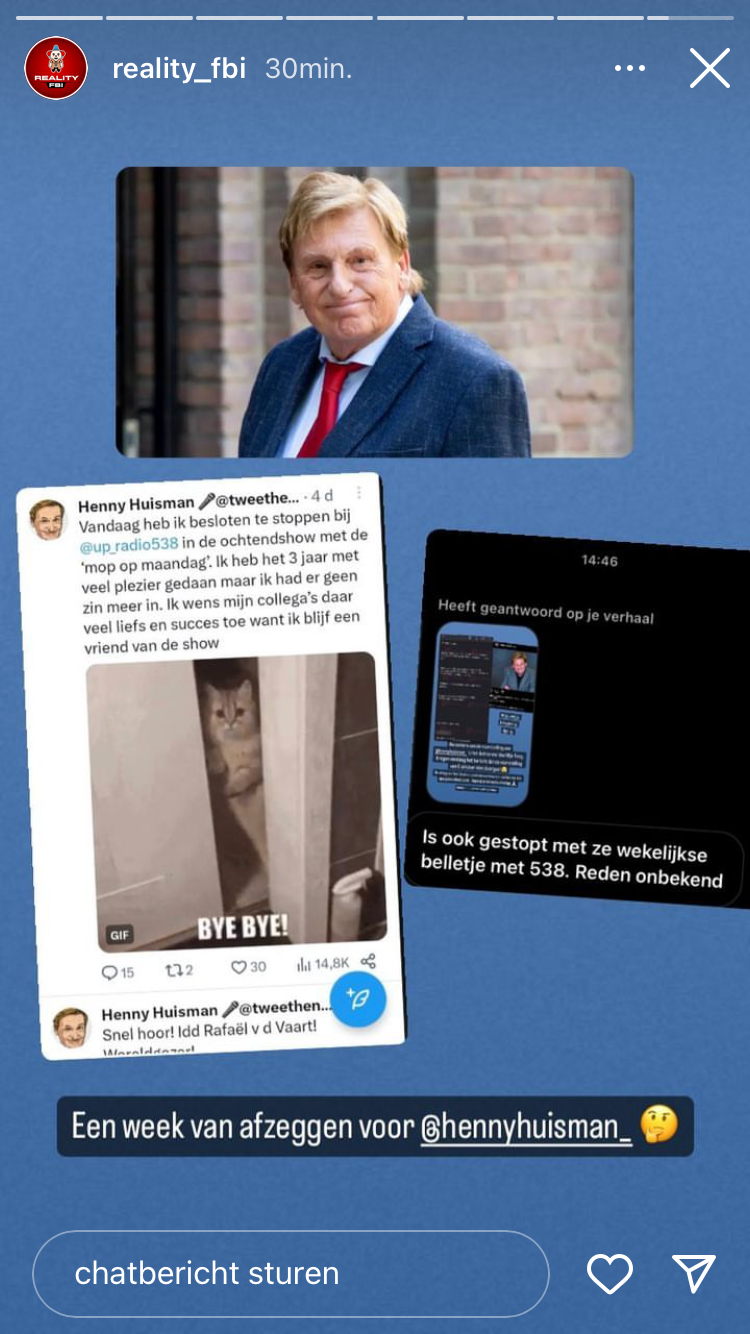 Wat is er aan de hand met Henny Huisman?