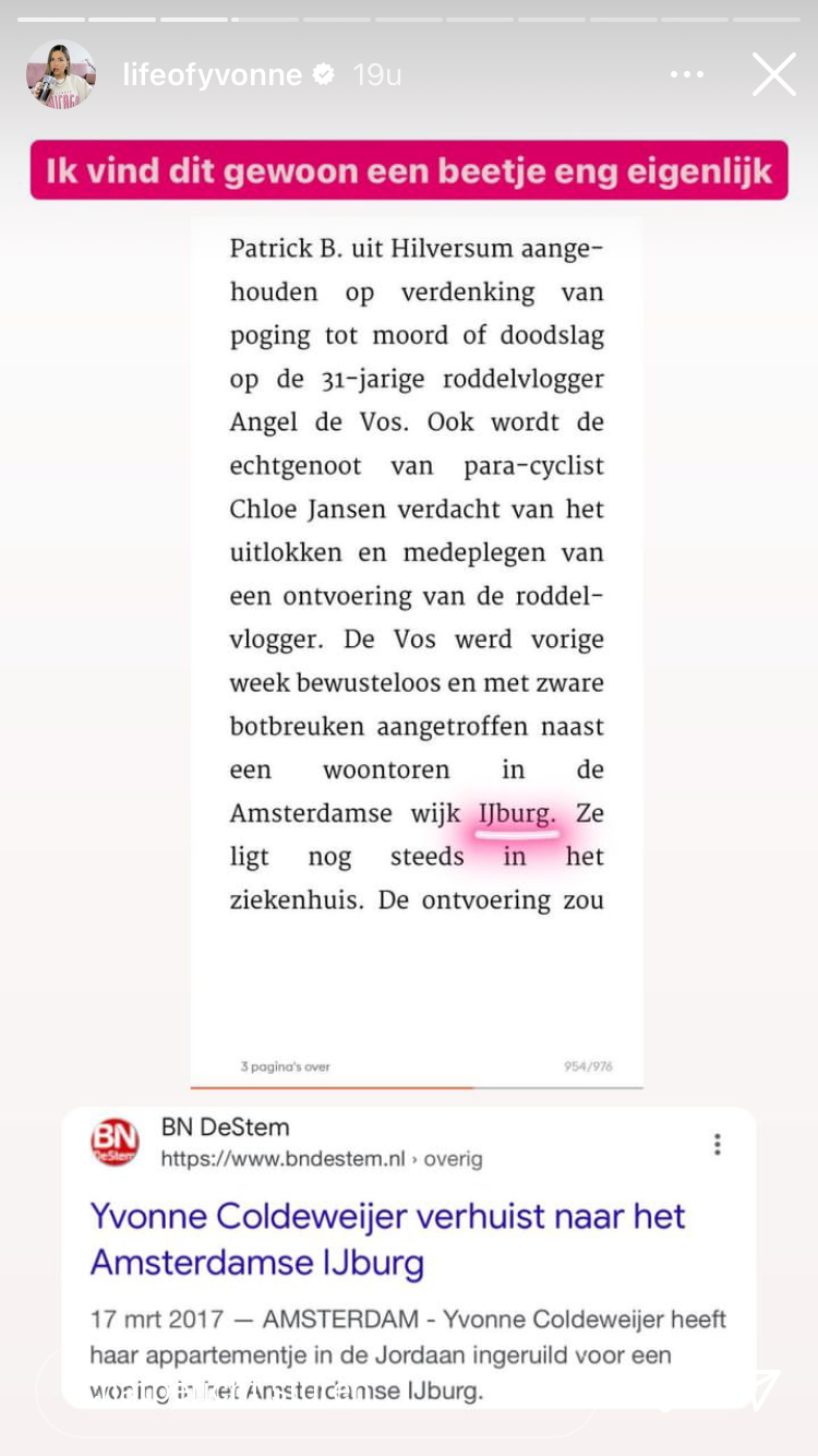 Yvonne Coldeweijer vreest voor veiligheid na juiceboek Heleen van Royen