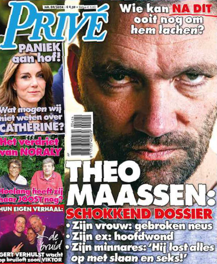 'Theo Maassen slaat zijn vrouw een gebroken neus'