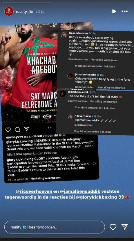 Rico Verhoeven krijgt het zwaar aan de stok met Jamal Ben Saddik: 'Shut the f*ck up!'