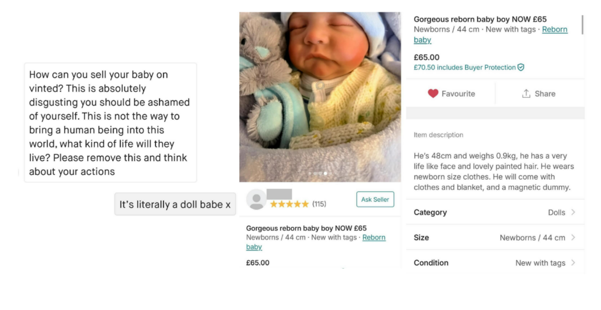 Vrouw biedt baby te koop aan op Vinted, krijgt bakken kritiek
