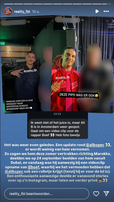 Ali B gespot tijdens clipshoot van Boef: 'Mogelijk een rol in de videoclip' (BEELDEN)