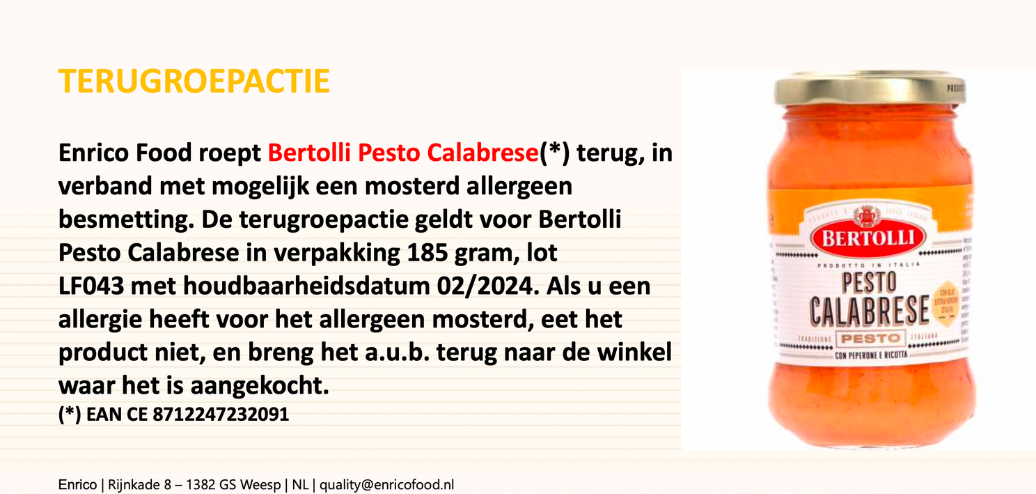 Delhaize doet dringende oproep: "Breng dit product onmiddellijk terug naar de winkel!"