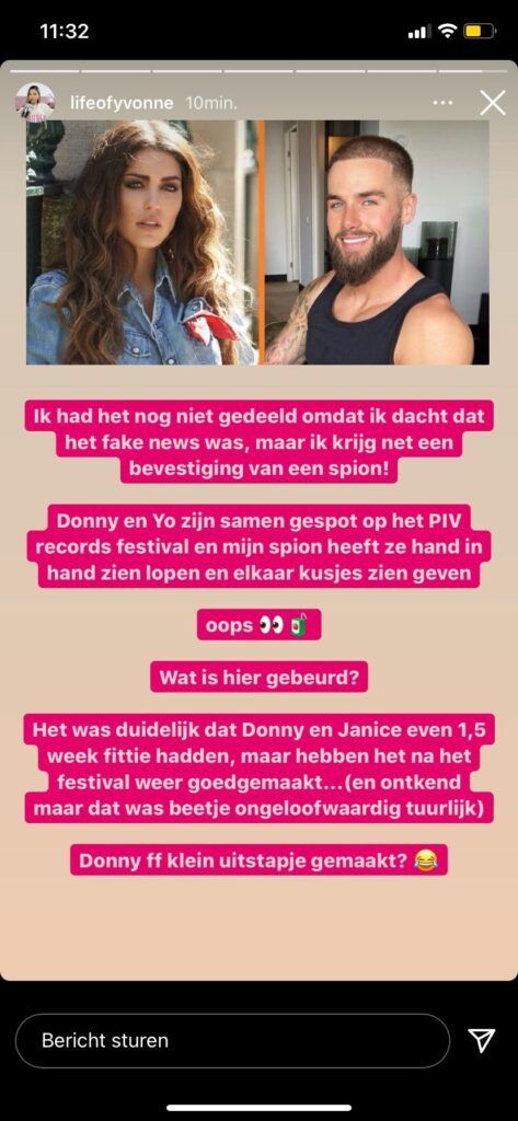 Bewijs gevonden intieme avond Donny Roelvink en Yolanthe