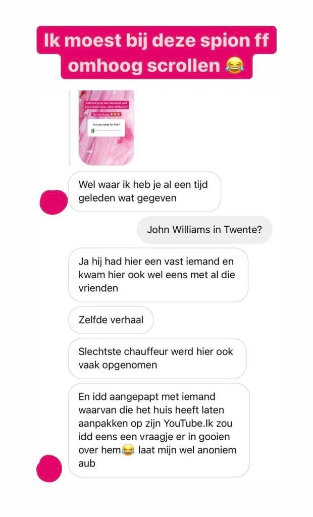 John Williams heeft verschillende afspraakjes met vrouwen in hotels