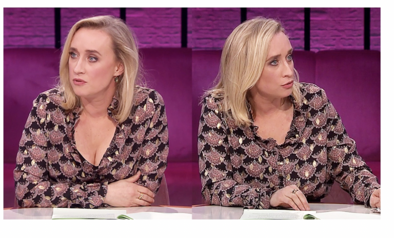 Knoopje Eva Jinek schiet los tijdens uitzending en het internet gaat los