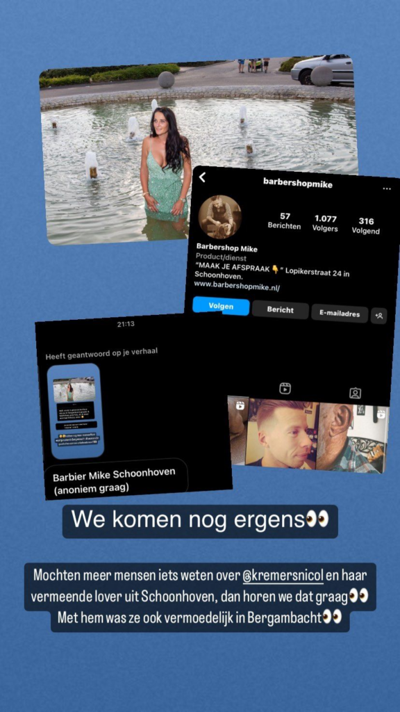 Nicol, vriendin van Peter Gillis, gespot op date met nieuwe man