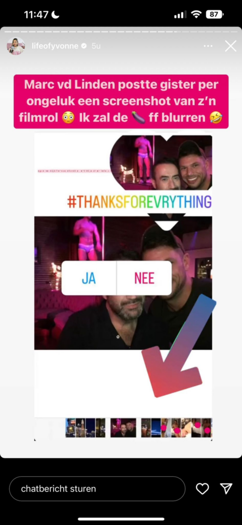 Marc van der Linden plaats per ongeluk foto's van zijn p*nis