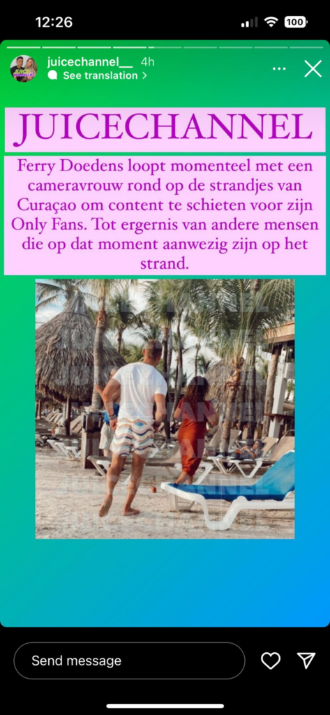 Ferry Doedens doet erg pikante shoot in het openbaar