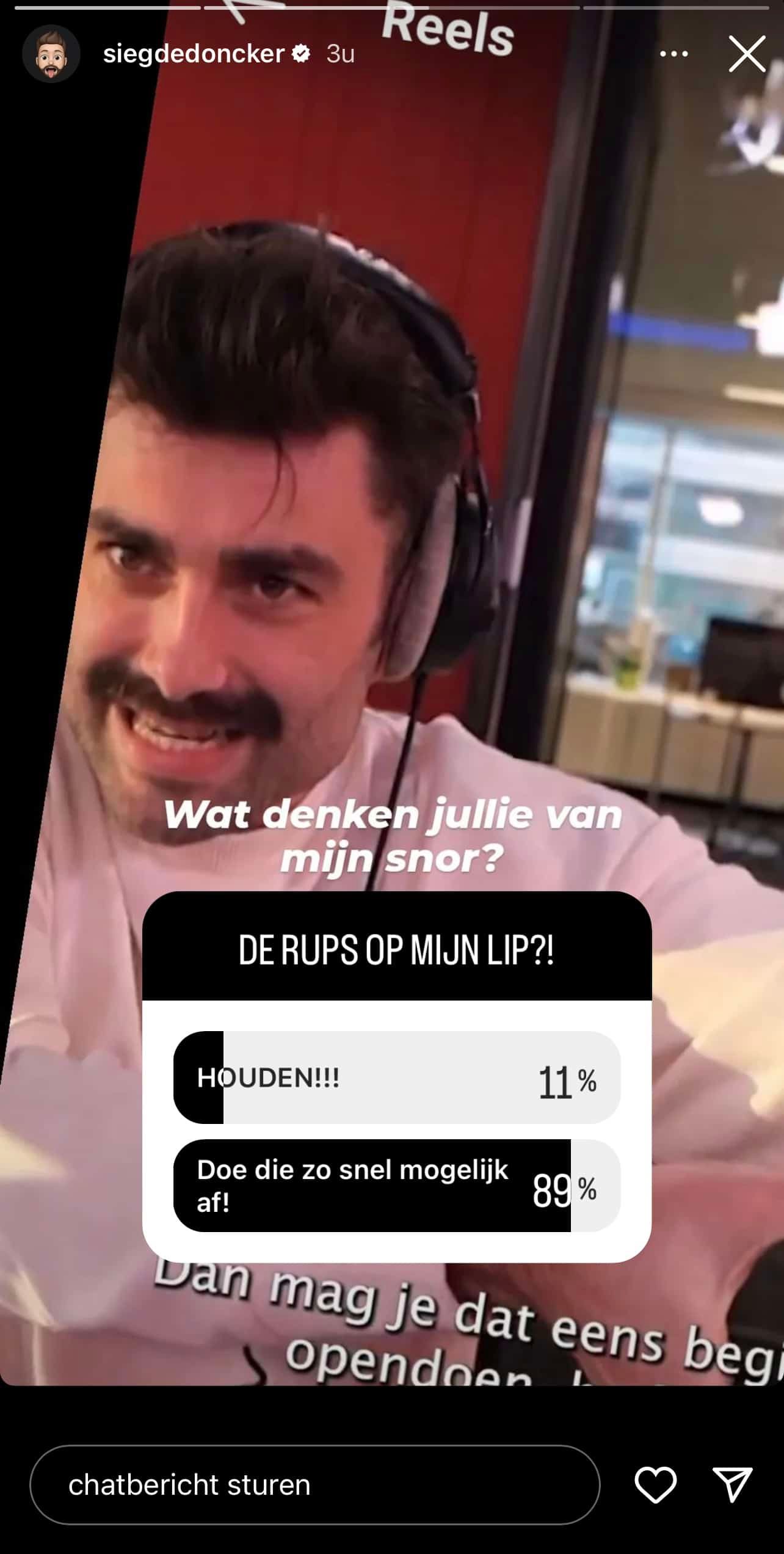 Sieg De Doncker verrast zijn volgers op Instagram met een totaal nieuwe look: "Wat denken jullie ervan?"