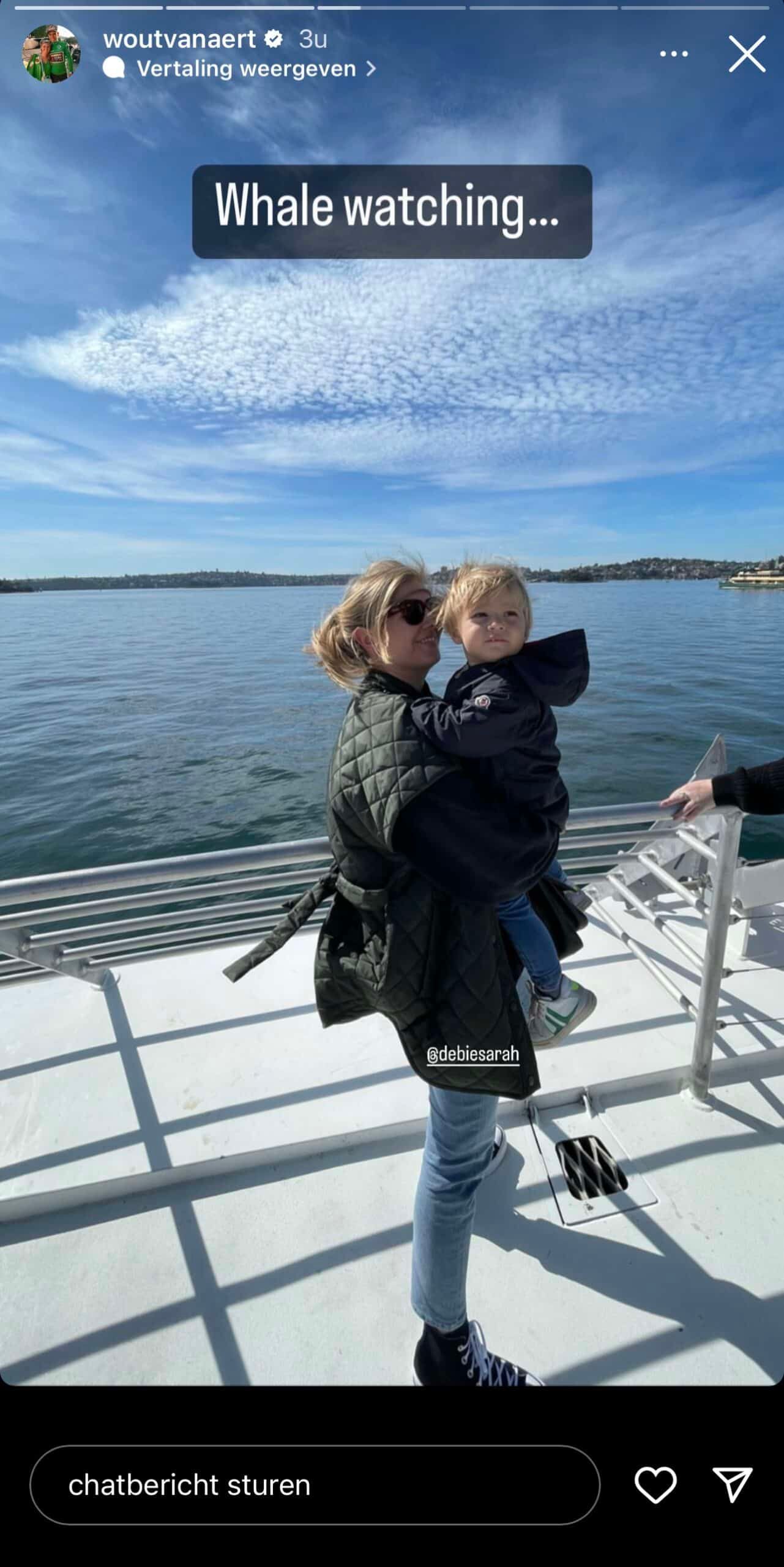 Nachtmerrie voor Sarah De Bie en Wout van Aert in Australië, zoontje Georges wil naar huis