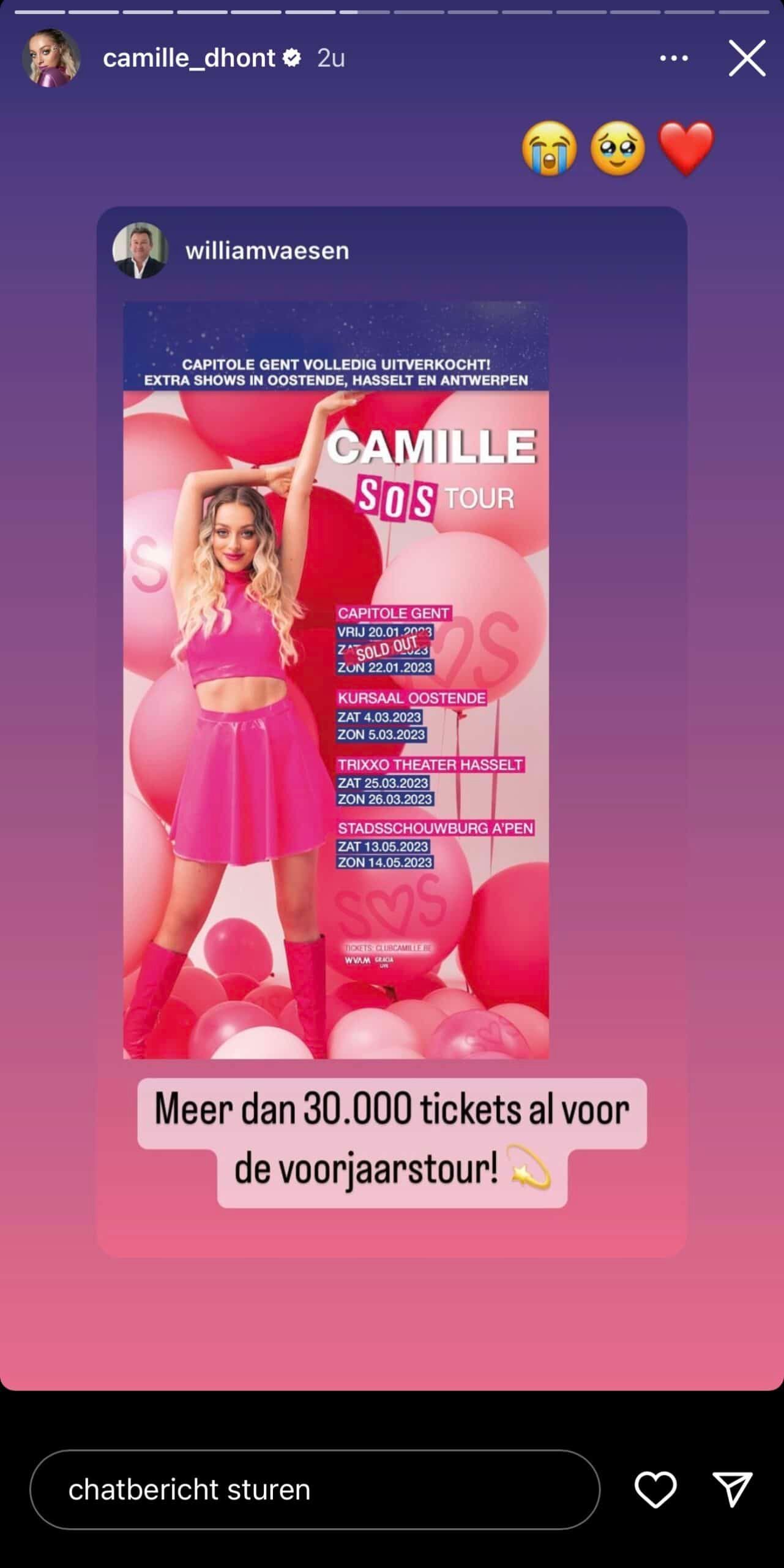 Bijzonder emotioneel: Camille krijgt uitzonderlijk nieuws te horen en kan het niet droog houden